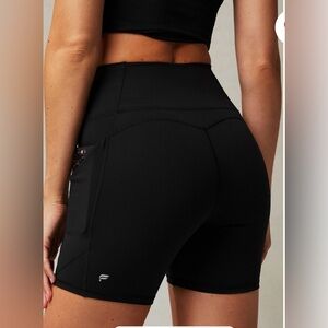 Fabletics Women's Biker Shorts Oasis PureLuxe High-Waisted 6'' Short Black